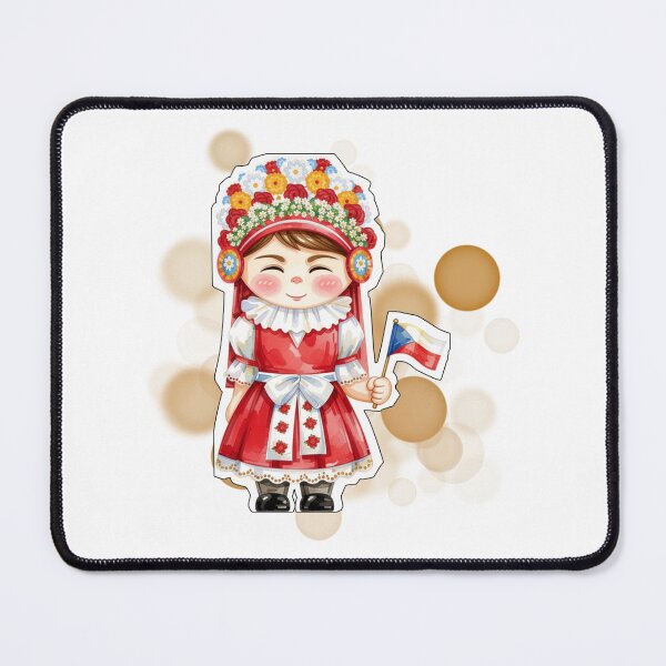 Item preview, Czech Girl in Traditional Costume Holding Czech Flag Design designed and sold by iamKRUK.