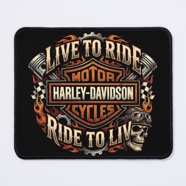 Item preview, Harley Davidson Live To Ride Ride To Live Retro Motorcycle Design designed and sold by enzoade.