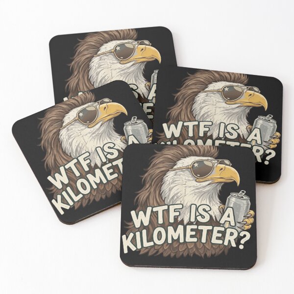 Item preview, WTF Is A Kilometer? | Funny Bald Eagle Mullet Patriotic American Meme designed and sold by haitrieuic96.