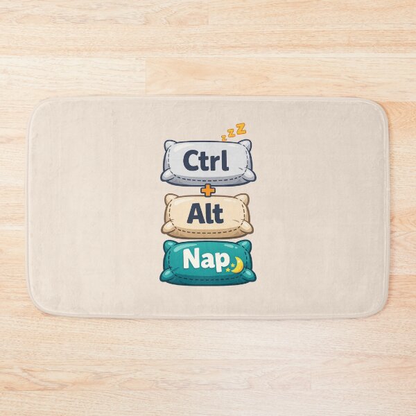 Item preview, Ctr Alt Nap Cute Gamer Pillow Keys | Gamer Art designed and sold by PopCulturePixel.