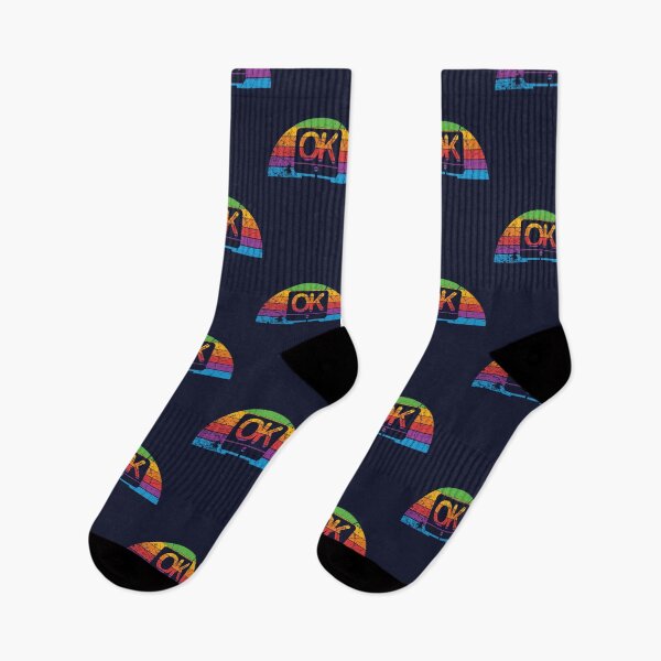 Item preview, Computer Says OK Retro Rainbow Screen Design designed and sold by unrealindeed.