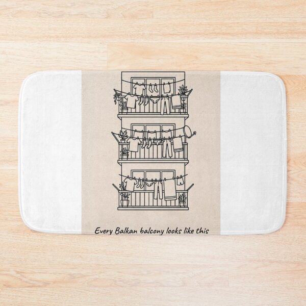 Item preview, Every Balkan Balcony Looks Like This Funny Design designed and sold by Mastalina99.