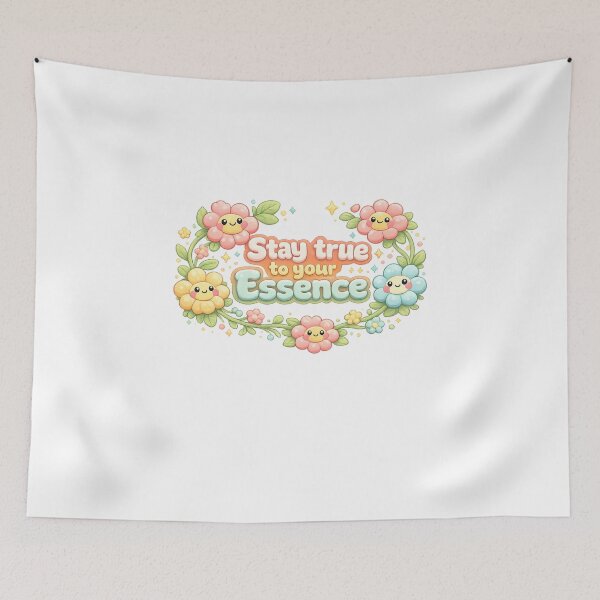 Item preview, Stay True To Your Essence Kawaii Flowers | Pastel Positivity Soft Girl Aesthetic designed and sold by Dulxoz.
