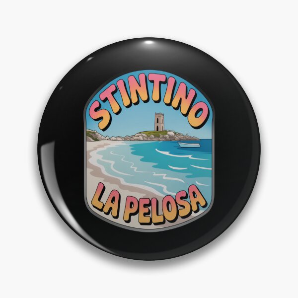 Item preview, Stintino La Pelosa Retro Sticker – Sardinia Italy Vintage Beach Travel Art designed and sold by stickercuffs.