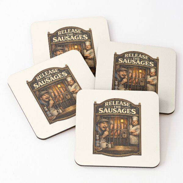 Item preview, Release The Sausages Funny Breakfast designed and sold by Hornace88studio .