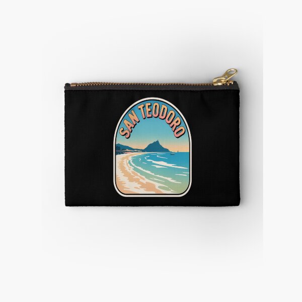 Item preview, Pegatina retro de San Teodoro – Arte vintage de viajes a la playa de Cerdeña, Italia designed and sold by stickercuffs.