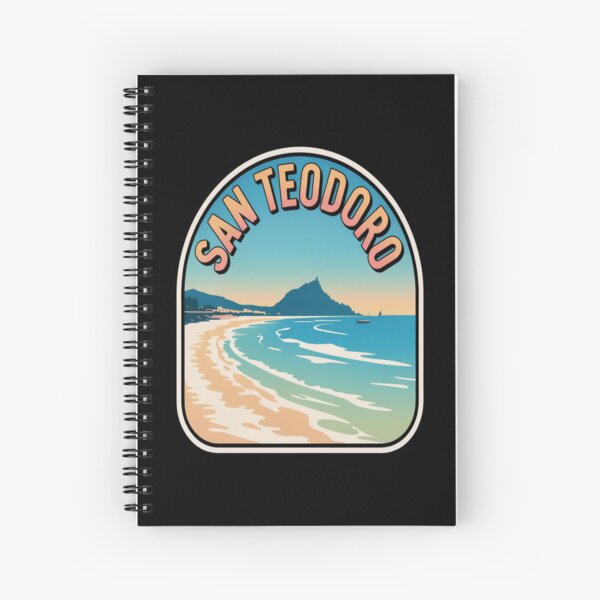 Item preview, San Teodoro Retro Sticker – Sardinia Italy Vintage Beach Travel Art designed and sold by stickercuffs.