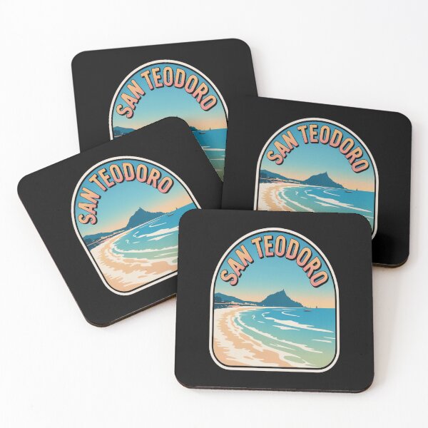 Item preview, Pegatina retro de San Teodoro – Arte vintage de viajes a la playa de Cerdeña, Italia designed and sold by stickercuffs.