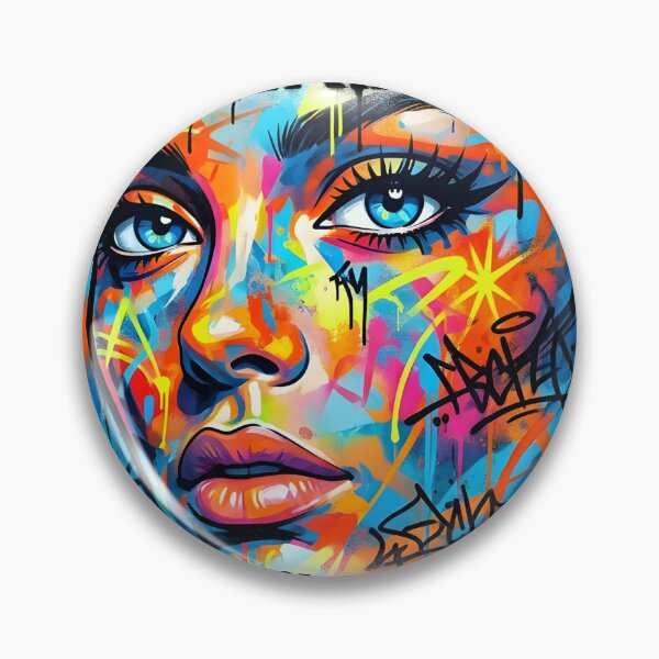 Item preview, A Heavy Stare Overdose On Vibrations Neon Graffiti Pop Art designed and sold by P2P-paotopao.
