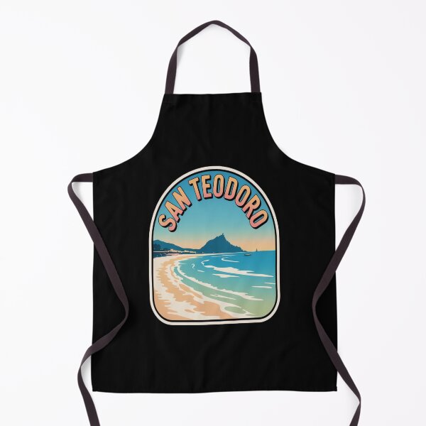 Item preview, San Teodoro Retro Sticker – Sardinia Italy Vintage Beach Travel Art designed and sold by stickercuffs.