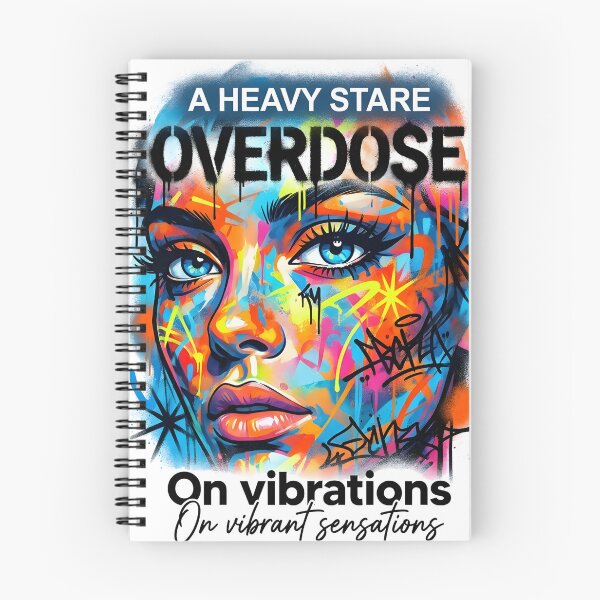 Item preview, A Heavy Stare Overdose On Vibrations Neon Graffiti Pop Art designed and sold by P2P-paotopao.