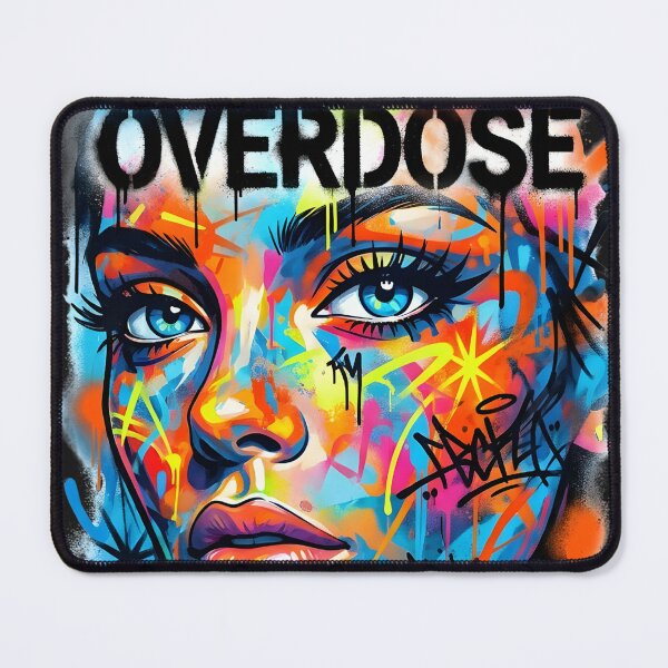 Item preview, A Heavy Stare Overdose On Vibrations Neon Graffiti Pop Art designed and sold by P2P-paotopao.