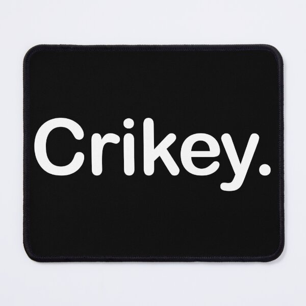 Item preview, Crikey. Minimalist white Typography Design designed and sold by EmeraldeaArt.