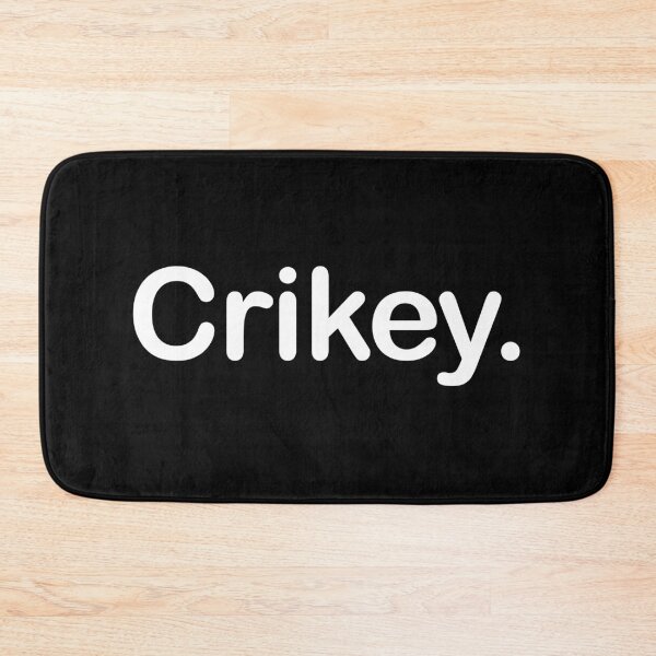 Item preview, Crikey. Minimalist white Typography Design designed and sold by EmeraldeaArt.