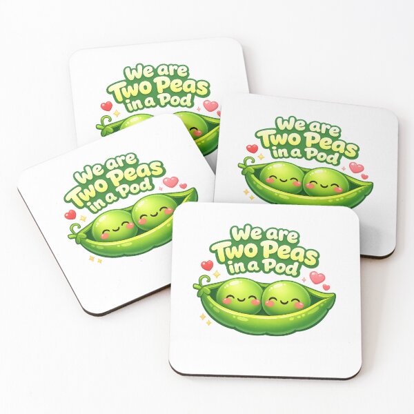 Item preview, Two Peas In A Pod Cute Pun | Kawaii Couple And Best Friend Aesthetic designed and sold by Dulxoz.
