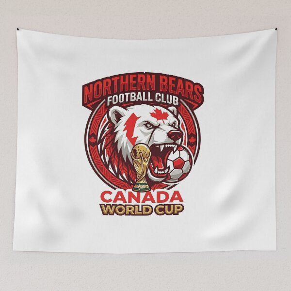 Item preview, Canada Football Polar Bear Sticker 2026 designed and sold by topprinting.