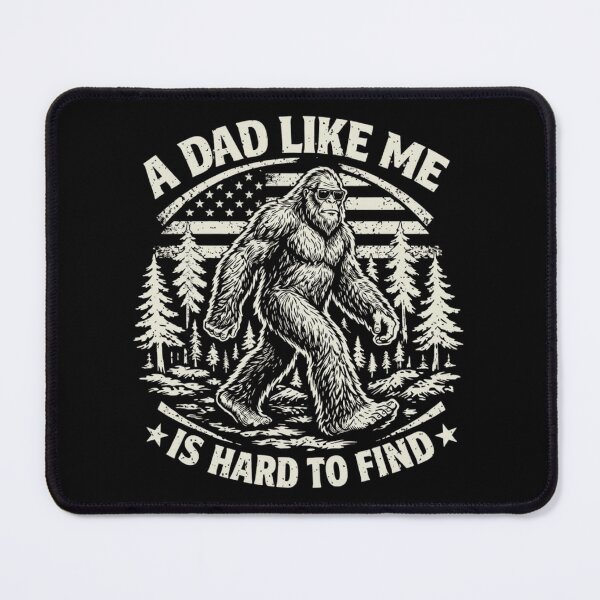 Item preview, Vintage Bigfoot Sasquatch - A Dad Like Me Is Hard To Find American Flag designed and sold by haitrieuic96.