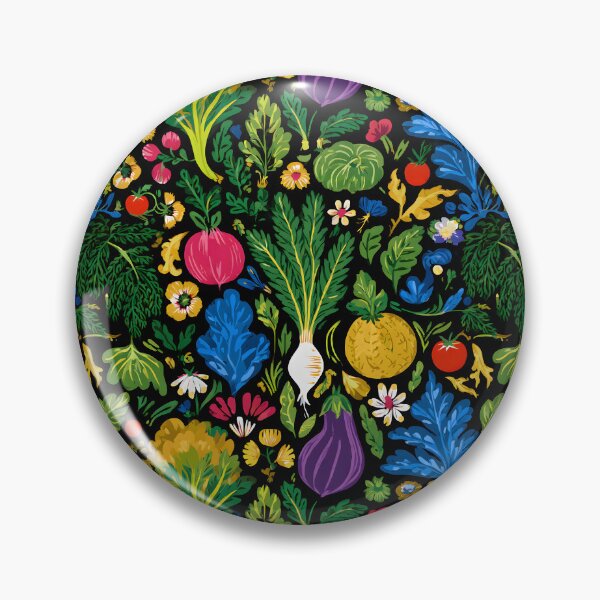 Item preview, Fresh Vegetables Vegetarian Food Retro Pattern designed and sold by SecretDicer.