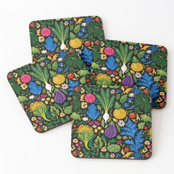 Item preview, Fresh Vegetables Vegetarian Food Retro Pattern designed and sold by SecretDicer.