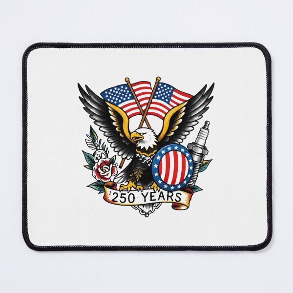 Item preview, Retro Tattoo 250 Years America 1776 2026 Gift 4th July designed and sold by TeeArtWorld.