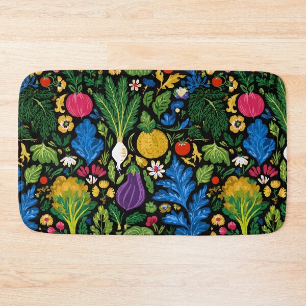 Item preview, Fresh Vegetables Vegetarian Food Retro Pattern designed and sold by SecretDicer.