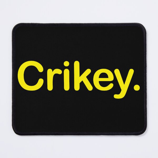 Item preview, Crikey. Minimalist yellow Typography Design designed and sold by EmeraldeaArt.