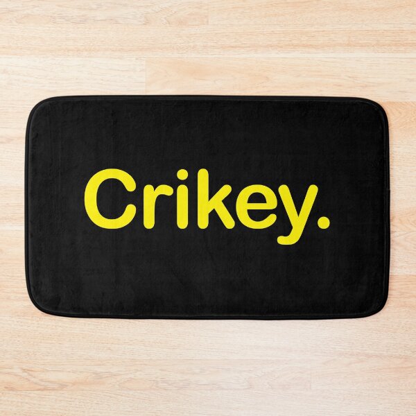 Item preview, Crikey. Minimalist yellow Typography Design designed and sold by EmeraldeaArt.