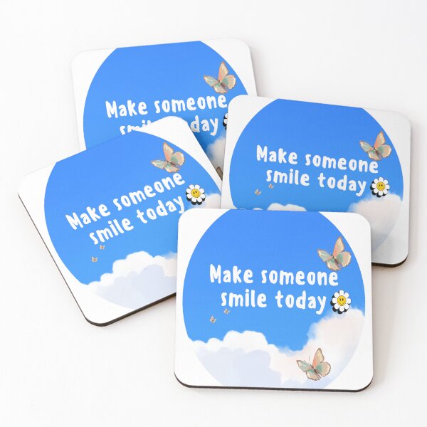 Item preview, Make Someone Smile Today – Positive Quote Aesthetic Design  designed and sold by ArtfulLife3456.
