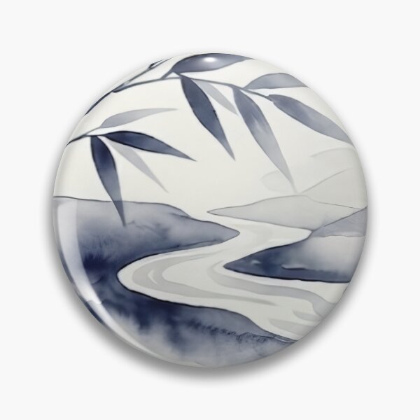 Item preview,  Zen Bamboo & Flowing River with SOO Calligraphy designed and sold by SOOstudio73.