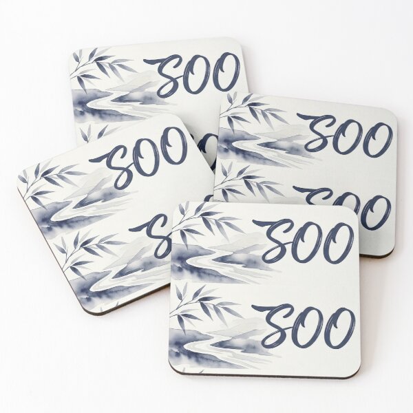 Item preview,  Zen Bamboo & Flowing River with SOO Calligraphy designed and sold by SOOstudio73.