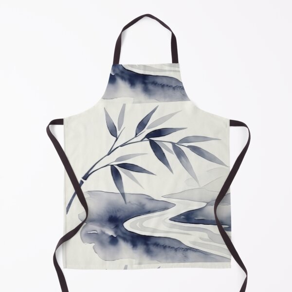 Item preview, Zen Bamboo & Flowing River with SOO Calligraphy designed and sold by SOOstudio73.