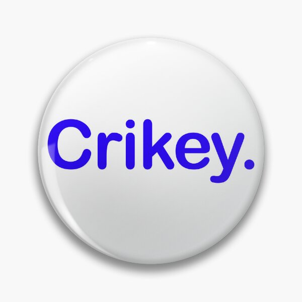 Item preview, Crikey. Minimalist blue Typography Design designed and sold by EmeraldeaArt.