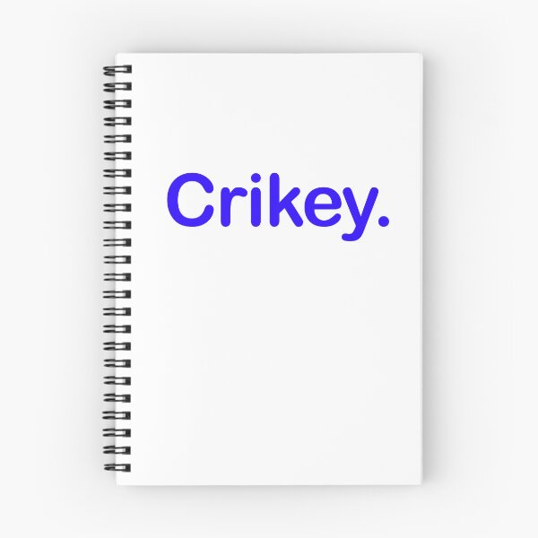 Item preview, Crikey. Minimalist blue Typography Design designed and sold by EmeraldeaArt.