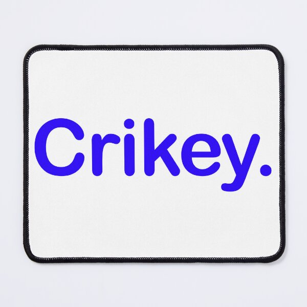 Item preview, Crikey. Minimalist blue Typography Design designed and sold by EmeraldeaArt.