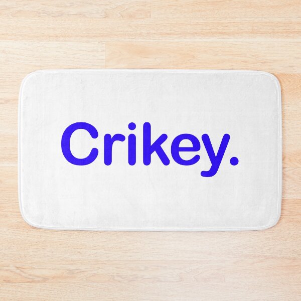 Item preview, Crikey. Minimalist blue Typography Design designed and sold by EmeraldeaArt.