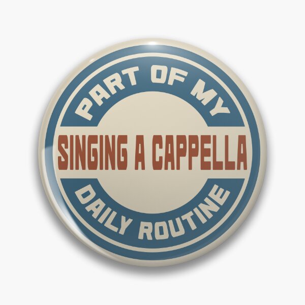 Item preview, Singing A Cappella – Part of My Daily Routine Retro Logo designed and sold by MOCOPOCO.