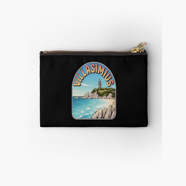 Item preview, Villasimius Retro Sticker – Sardinia Italy Vintage Beach Travel Art designed and sold by stickercuffs.