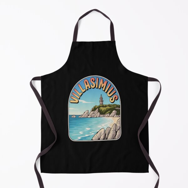 Item preview, Villasimius Retro Sticker – Sardinia Italy Vintage Beach Travel Art designed and sold by stickercuffs.