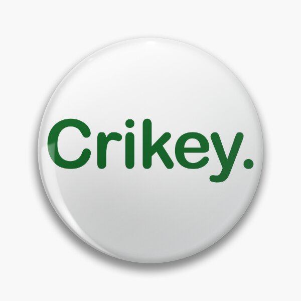 Item preview, Crikey. Minimalist green Typography Design designed and sold by EmeraldeaArt.
