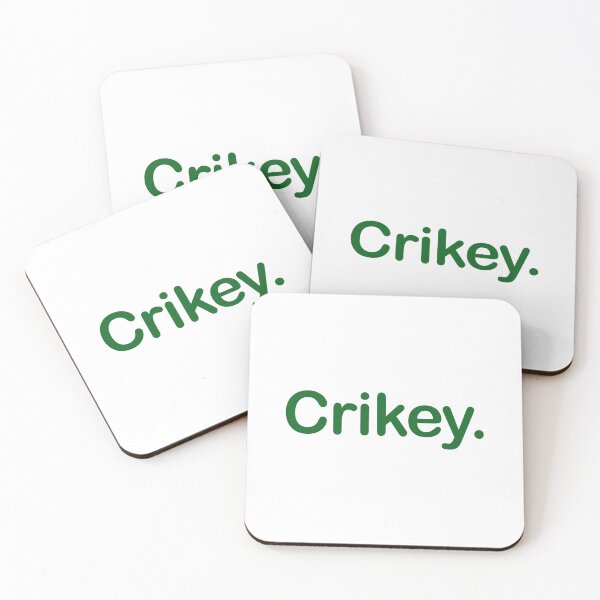 Item preview, Crikey. Minimalist green Typography Design designed and sold by EmeraldeaArt.