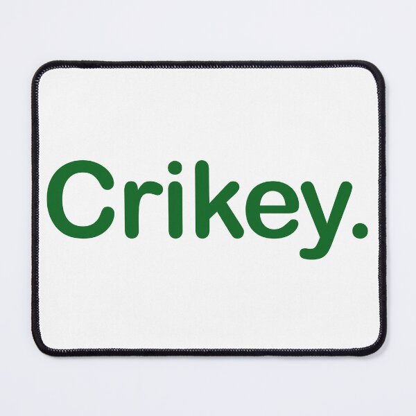 Item preview, Crikey. Minimalist green Typography Design designed and sold by EmeraldeaArt.