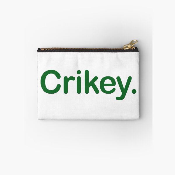 Item preview, Crikey. Minimalist green Typography Design designed and sold by EmeraldeaArt.