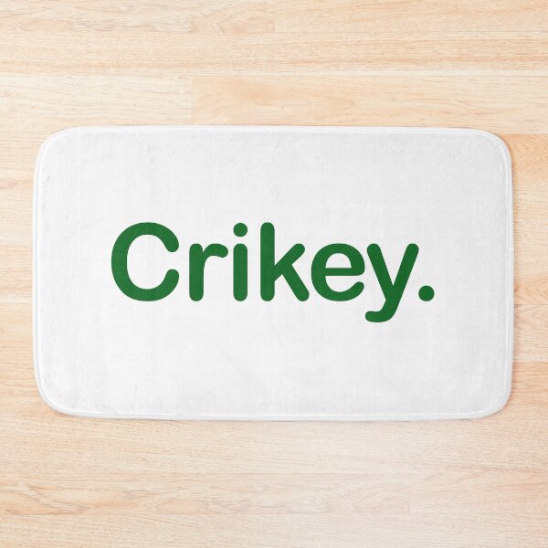 Item preview, Crikey. Minimalist green Typography Design designed and sold by EmeraldeaArt.