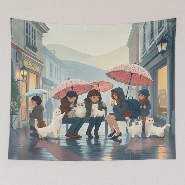 Item preview, Warm Rainy Huddle designed and sold by Faeblehoarder.