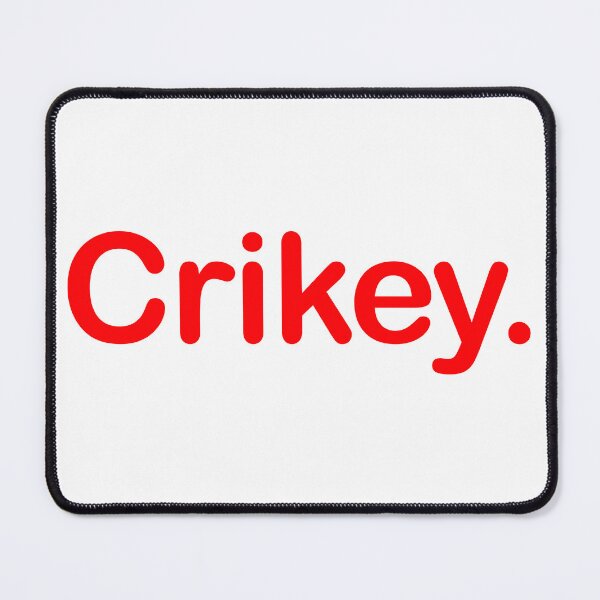 Item preview, Crikey. Minimalist red Typography Design designed and sold by EmeraldeaArt.