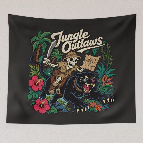 Item preview, Jungle Outlaws Skeleton Panther Rider designed and sold by AwesomeBeyondLimits.