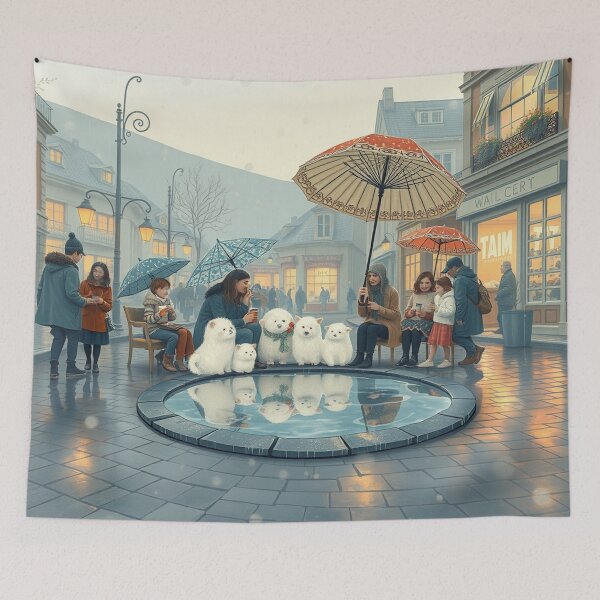 Item preview, Rainy Neighborhood Puddle Group designed and sold by Faeblehoarder.