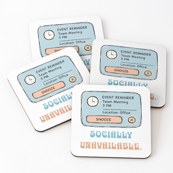 Item preview, Socially Unavailable. designed and sold by Creative jiffy.