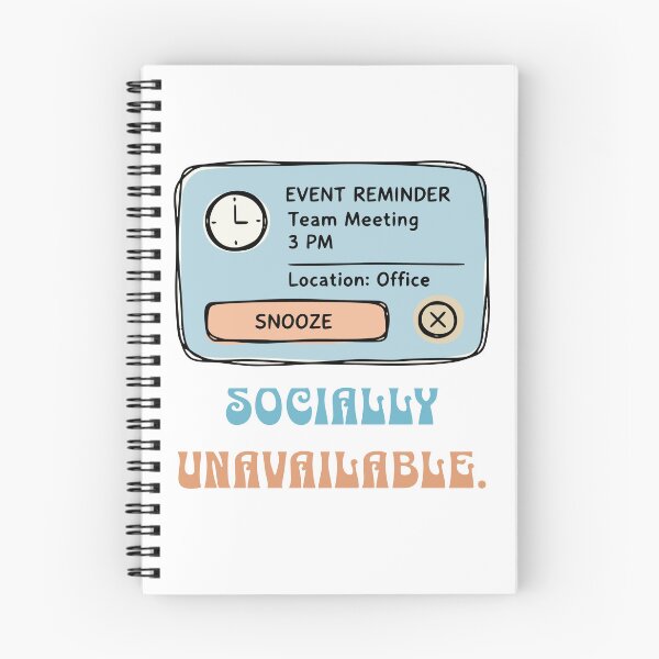 Item preview, Socially Unavailable. designed and sold by Creative jiffy.