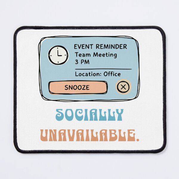 Item preview, Socially Unavailable. designed and sold by Creative jiffy.